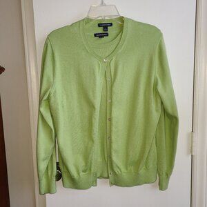 Lands End 2 Piece Sweater Set - Green - Sz Large
